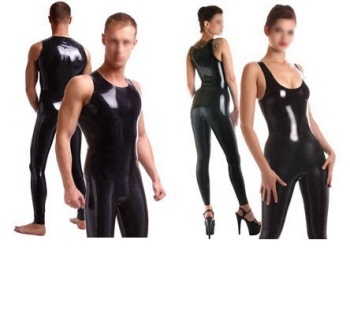 unisex latex bodysuit