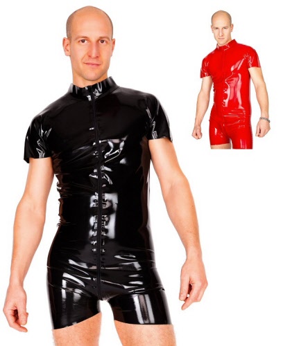 Latex body with shorts