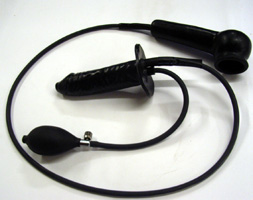latex enema plug with sheath