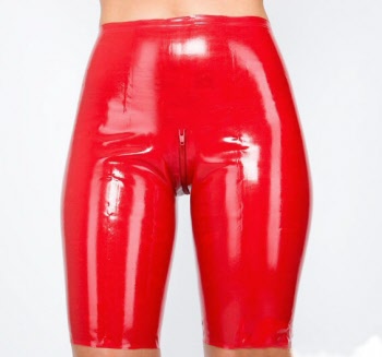 latex bermuda shorts