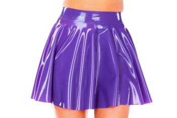 latex cheerleader skirt