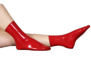 red latex socks