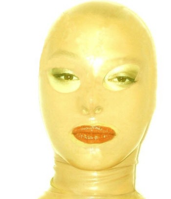 translucent-latex-hood with zipper