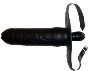 strapon dildo and mouth gag