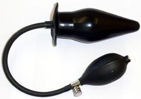 large rubber inflatable butt plug